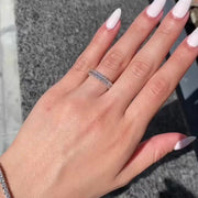Handmade Vintage Moissanite Eternity Band
